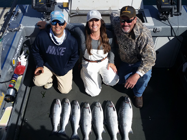 Seattle Fishing Charter salmon smiles