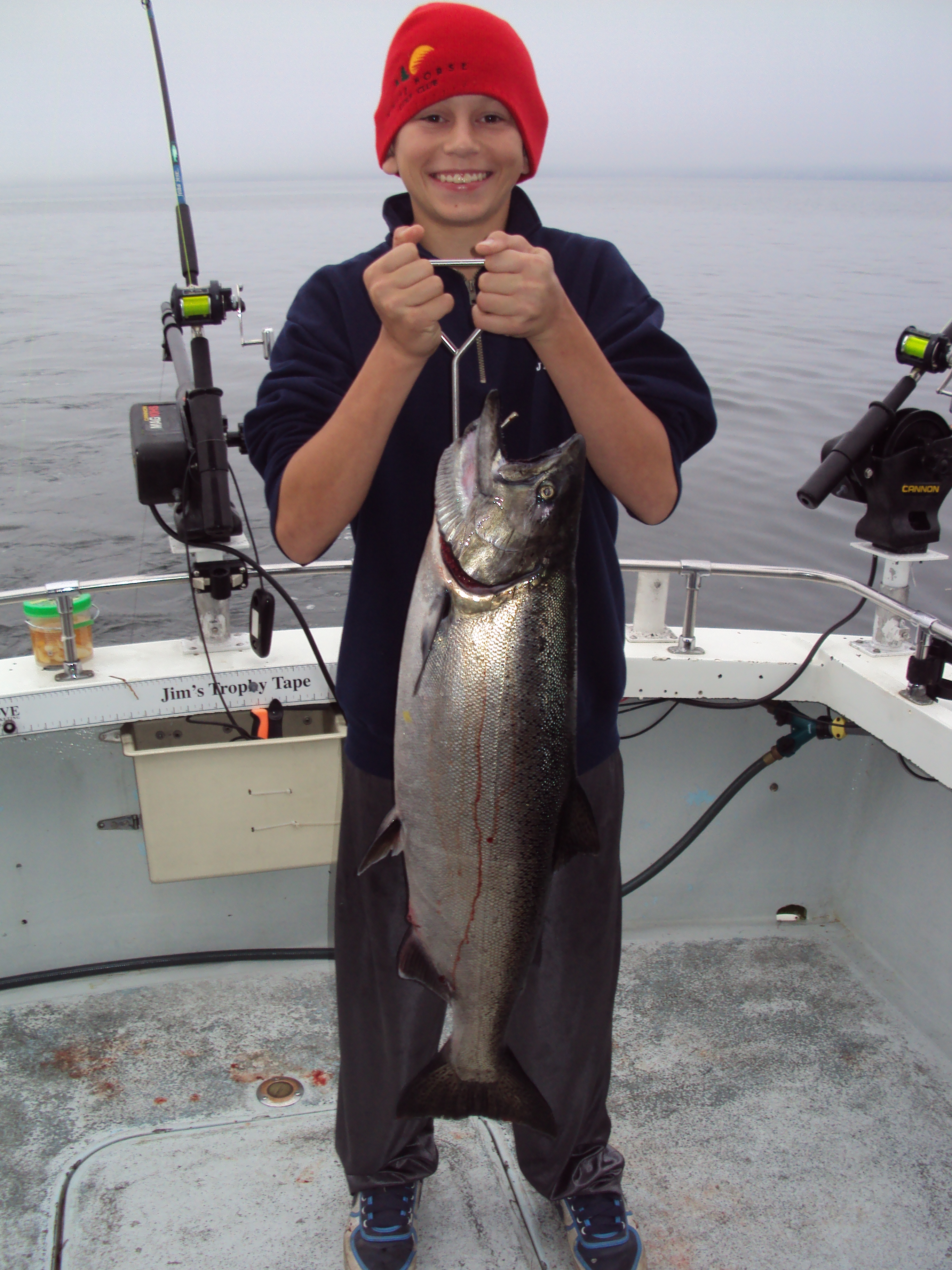 Seattle Fishing King Salmon boy